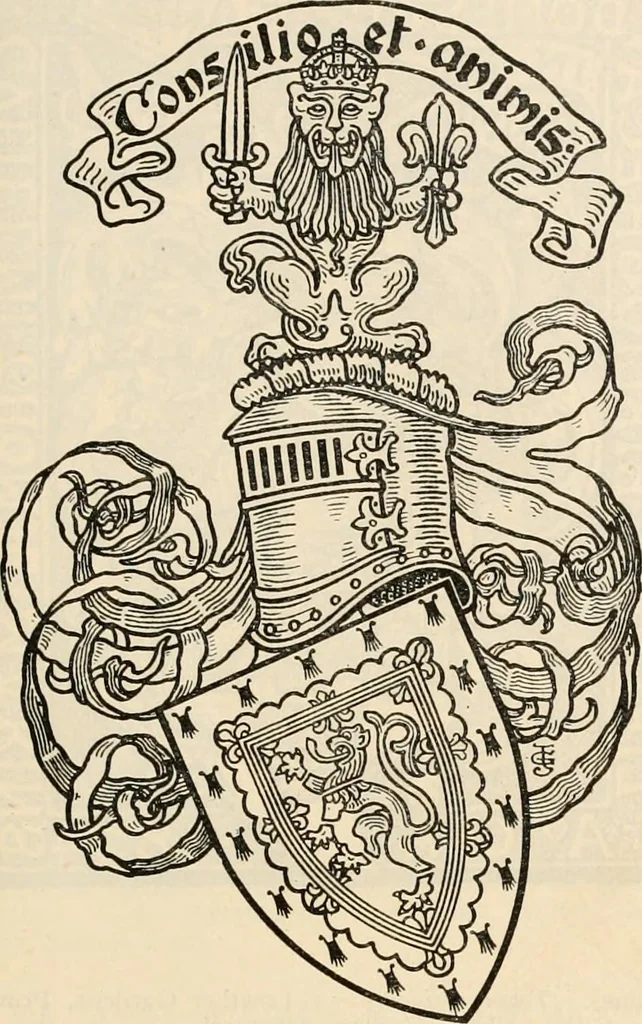 An illustration from Armorial families : a directory of gentlemen of coat-armour, 1905, leaf 1006