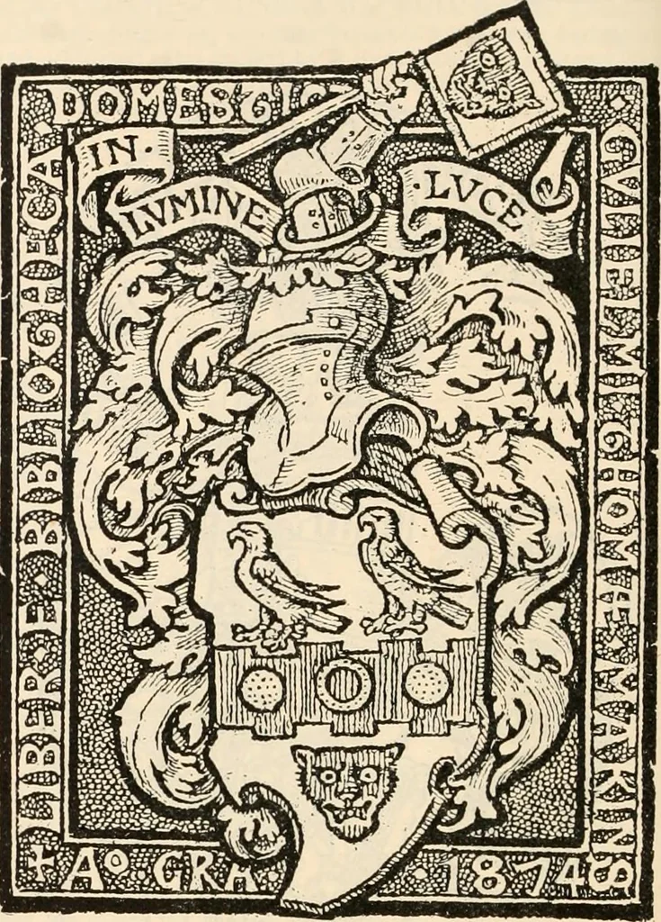 An illustration from Armorial families : a directory of gentlemen of coat-armour, 1905, leaf 1007