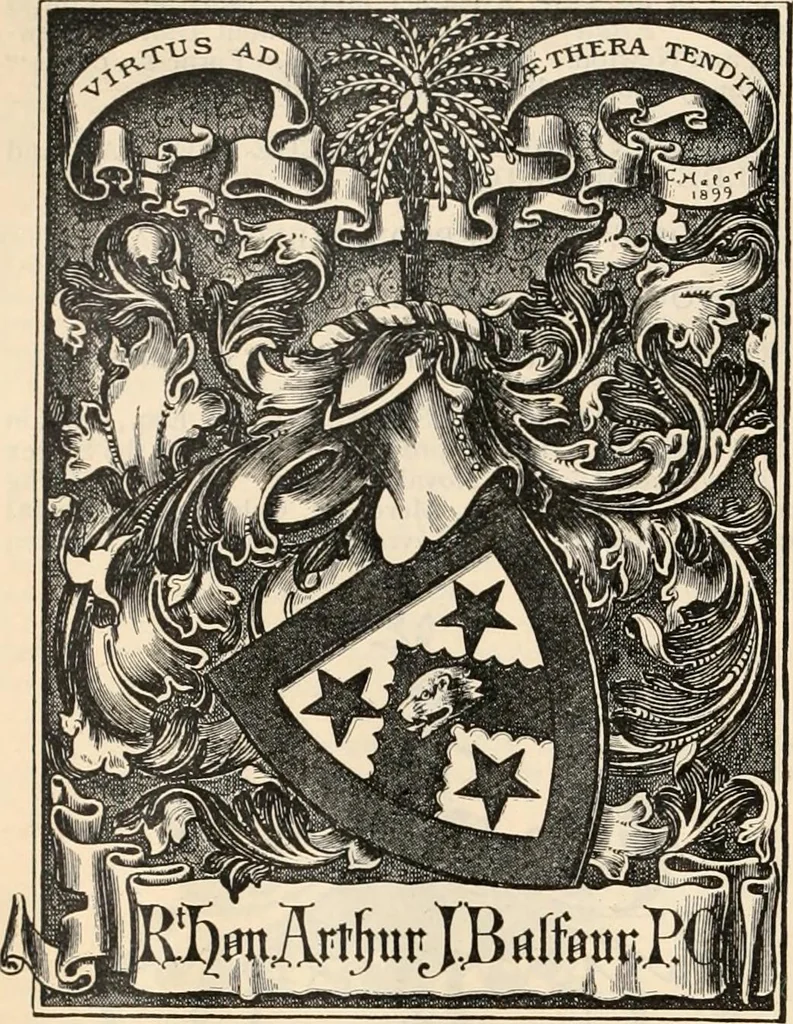 An illustration from Armorial families : a directory of gentlemen of coat-armour, 1905, leaf 101