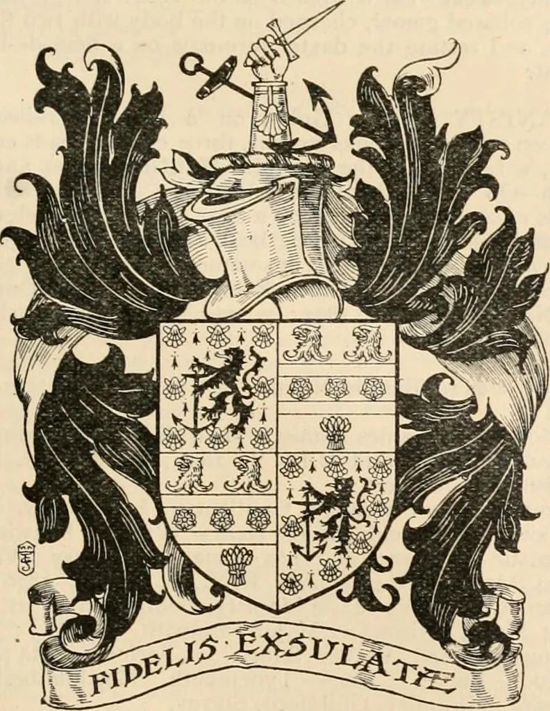 An illustration from Armorial families : a directory of gentlemen of coat-armour, 1905, leaf 1010
