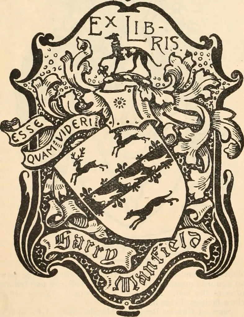 An illustration from Armorial families : a directory of gentlemen of coat-armour, 1905, leaf 1011