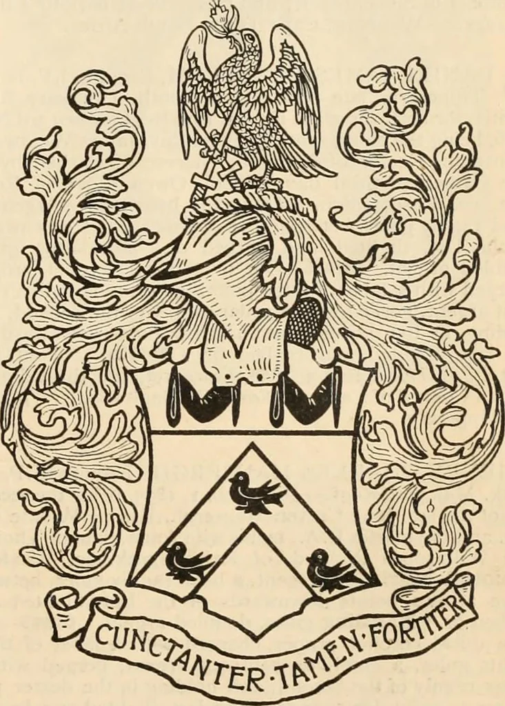 An illustration from Armorial families : a directory of gentlemen of coat-armour, 1905, leaf 1012