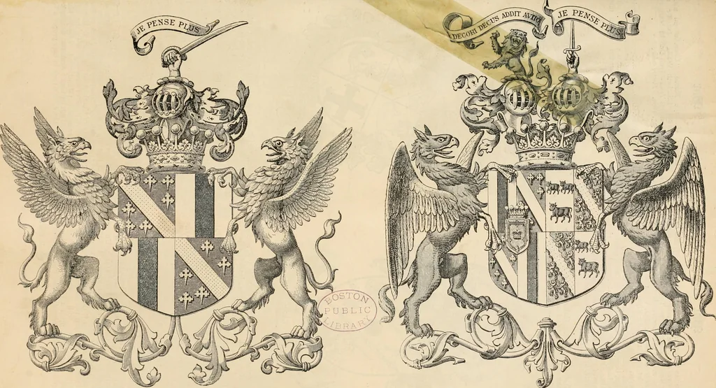 An illustration from Armorial families : a directory of gentlemen of coat-armour, 1905, leaf 1016
