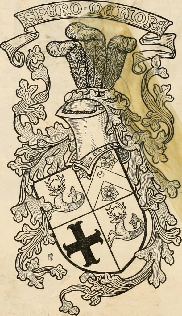 An illustration from Armorial families : a directory of gentlemen of coat-armour, 1905, leaf 1017