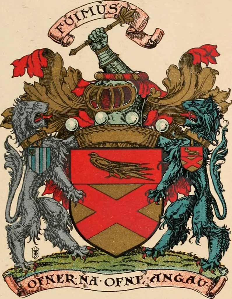 An illustration from Armorial families : a directory of gentlemen of coat-armour, 1905, leaf 1018