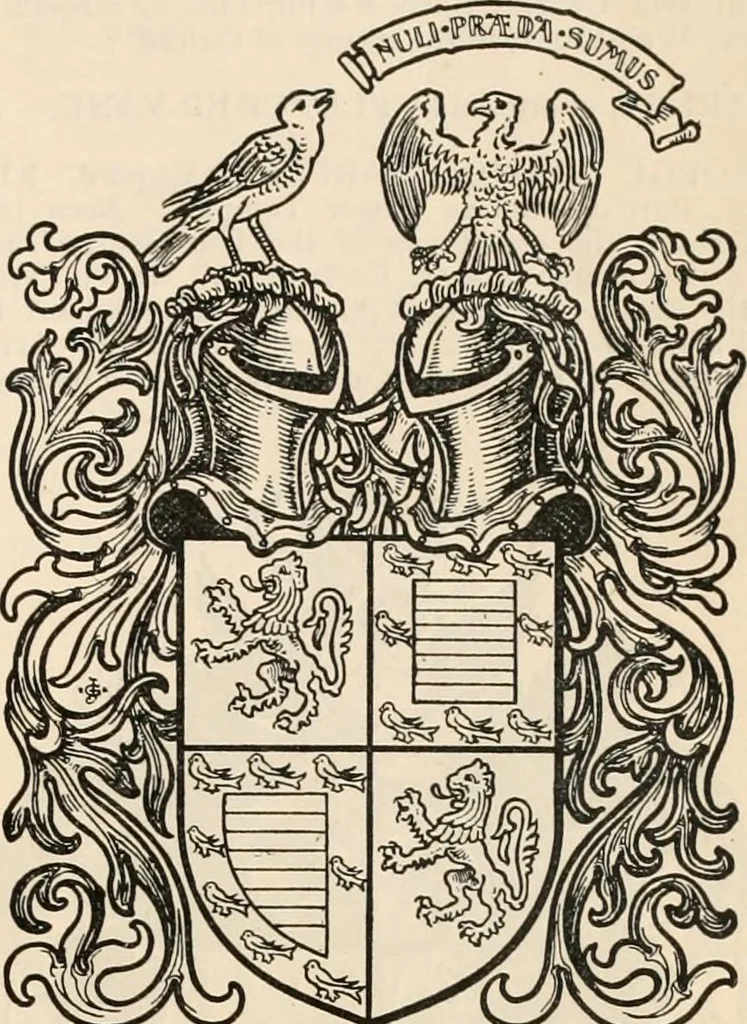 An illustration from Armorial families : a directory of gentlemen of coat-armour, 1905, leaf 1020