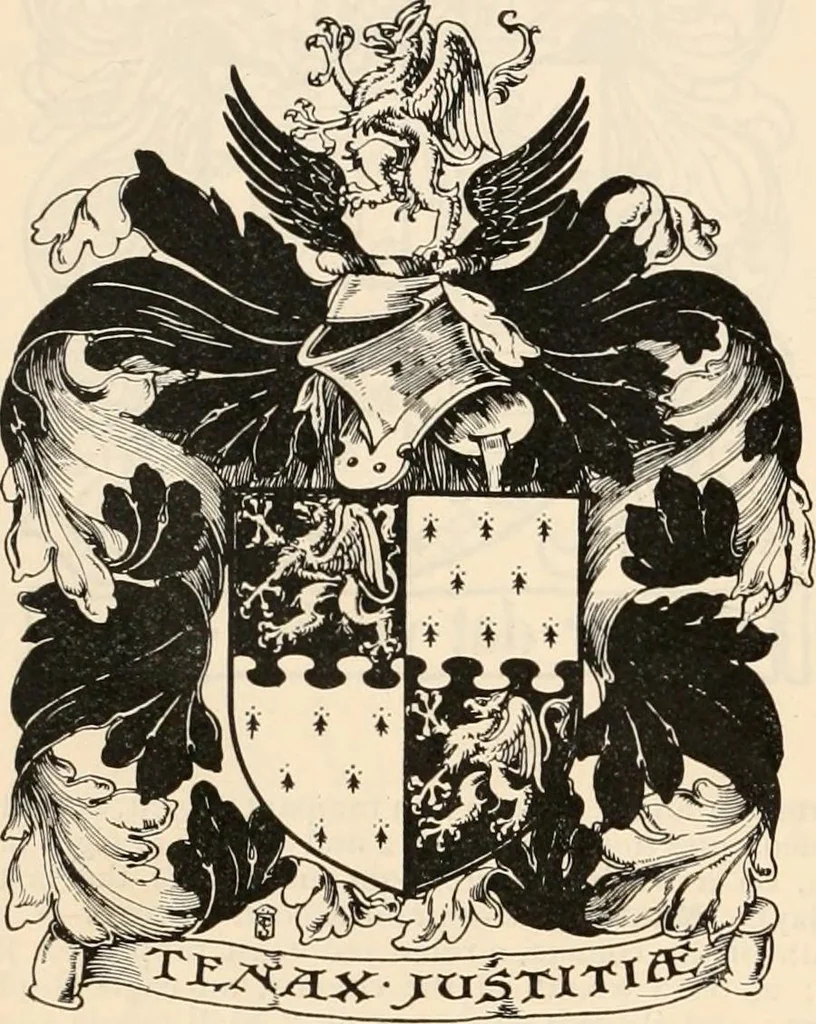 An illustration from Armorial families : a directory of gentlemen of coat-armour, 1905, leaf 1021