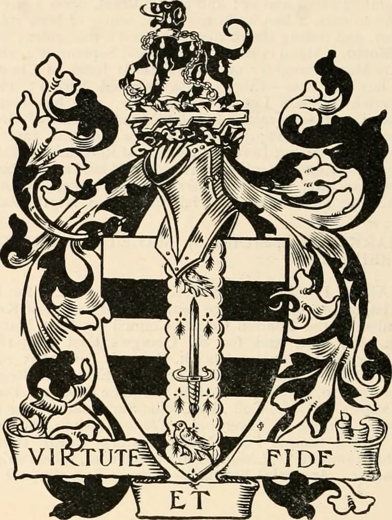 An illustration from Armorial families : a directory of gentlemen of coat-armour, 1905, leaf 1021