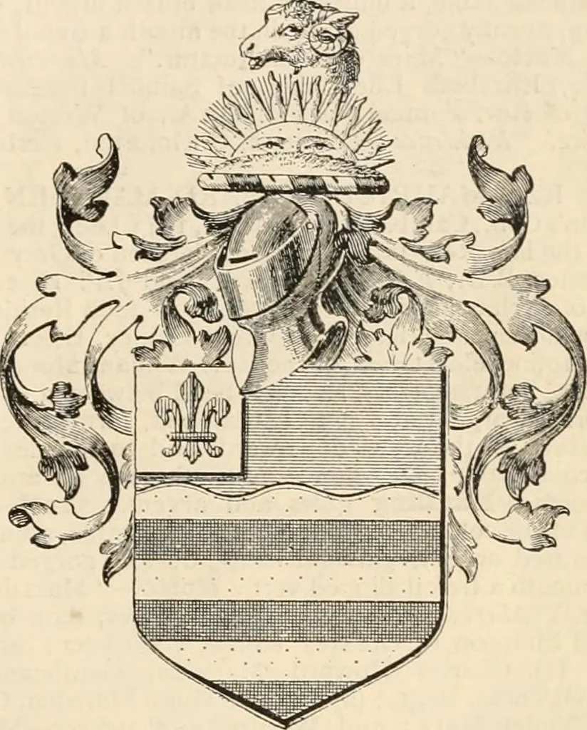 An illustration from Armorial families : a directory of gentlemen of coat-armour, 1905, leaf 1022