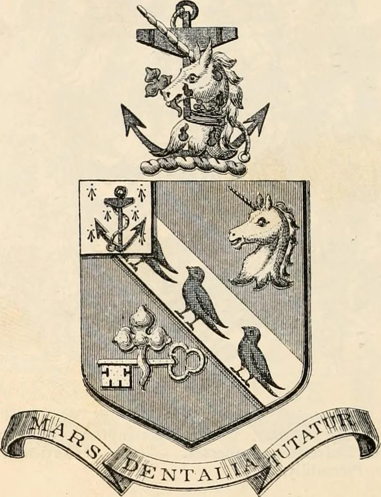 An illustration from Armorial families : a directory of gentlemen of coat-armour, 1905, leaf 1023