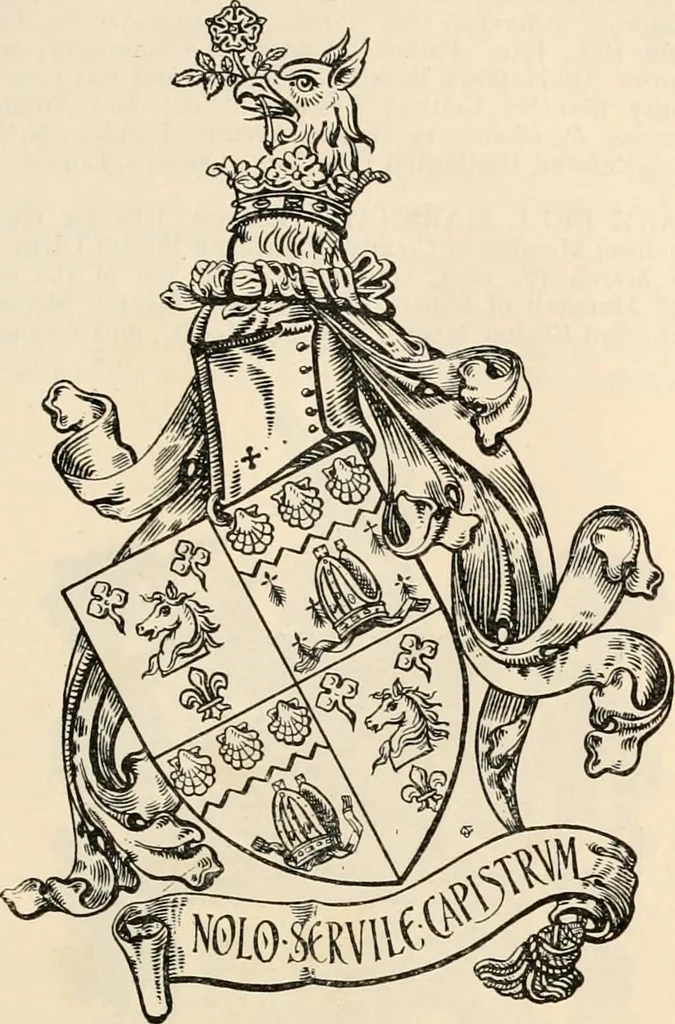 An illustration from Armorial families : a directory of gentlemen of coat-armour, 1905, leaf 1024