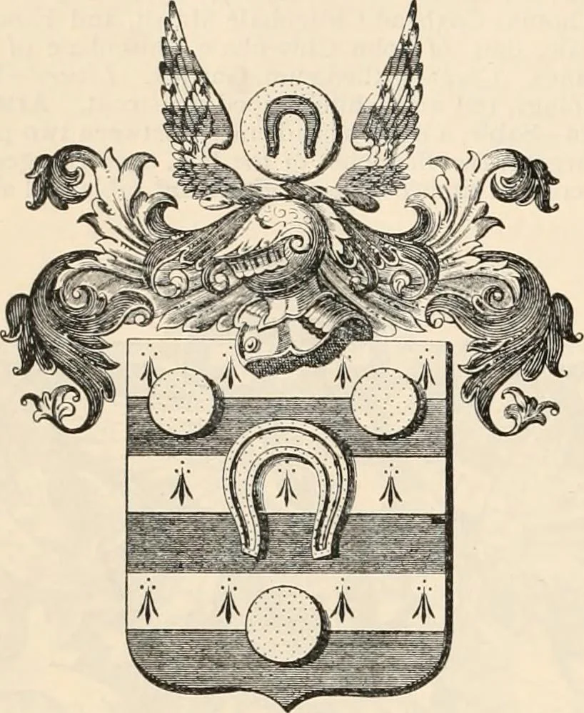An illustration from Armorial families : a directory of gentlemen of coat-armour, 1905, leaf 1025