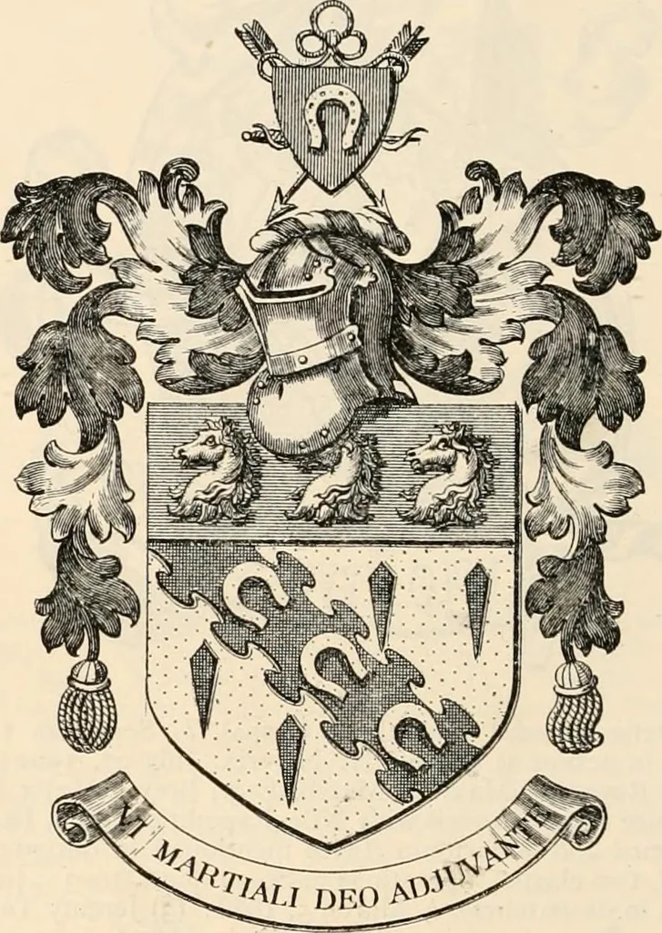 An illustration from Armorial families : a directory of gentlemen of coat-armour, 1905, leaf 1025
