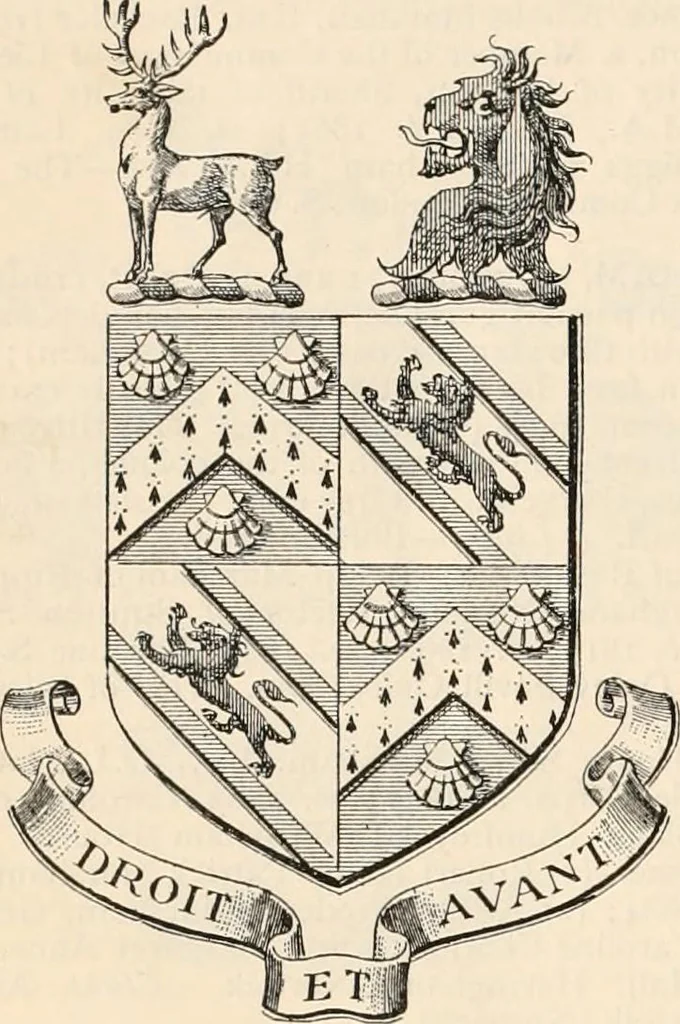 An illustration from Armorial families : a directory of gentlemen of coat-armour, 1905, leaf 1027