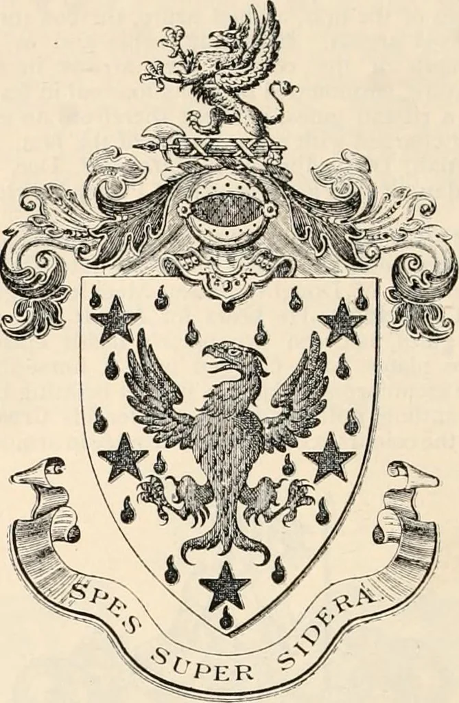 An illustration from Armorial families : a directory of gentlemen of coat-armour, 1905, leaf 1027