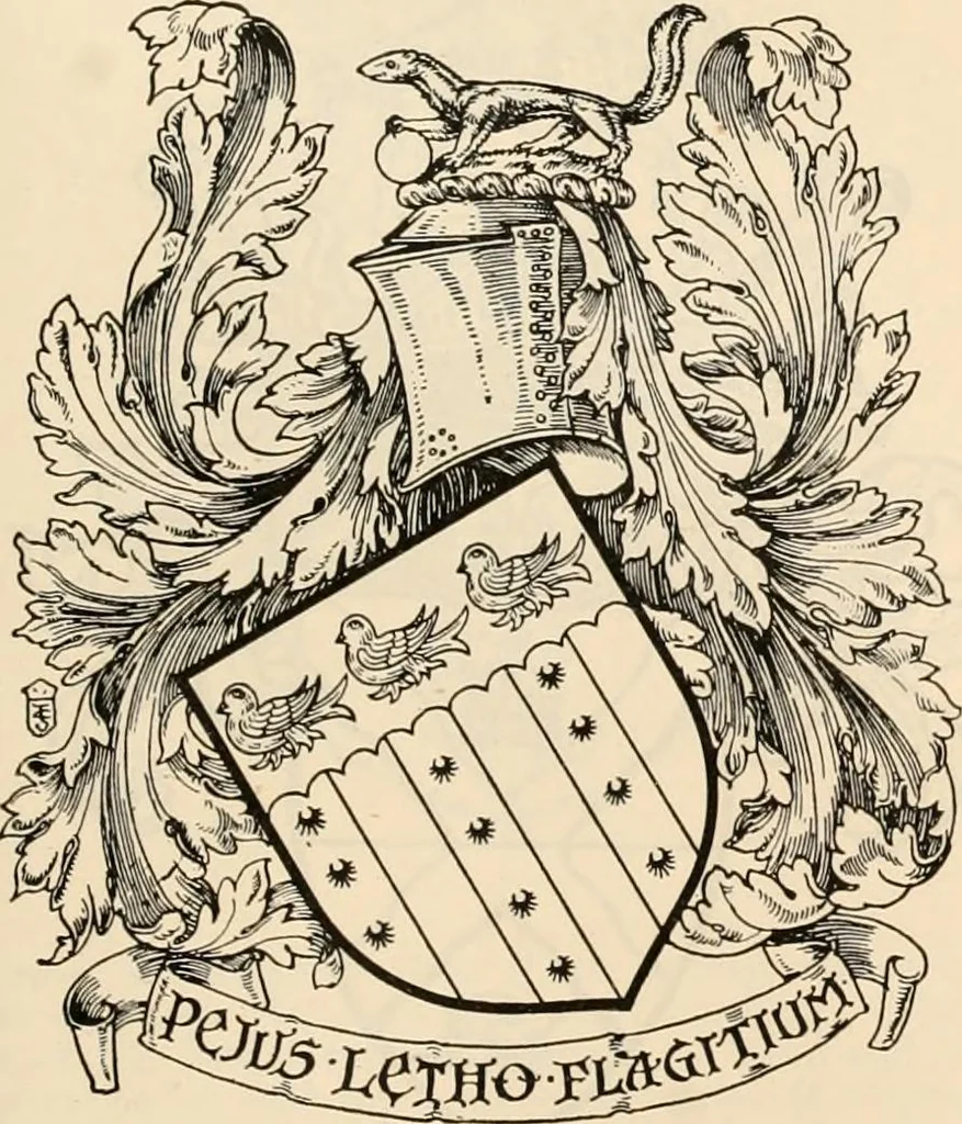 An illustration from Armorial families : a directory of gentlemen of coat-armour, 1905, leaf 1030