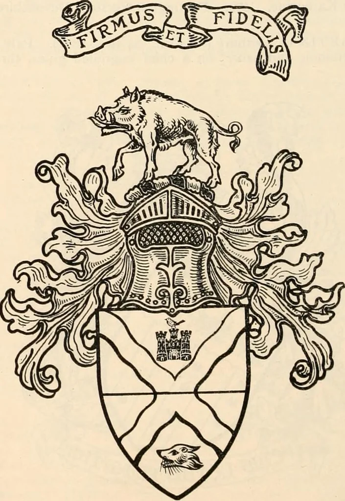 An illustration from Armorial families : a directory of gentlemen of coat-armour, 1905, leaf 1031