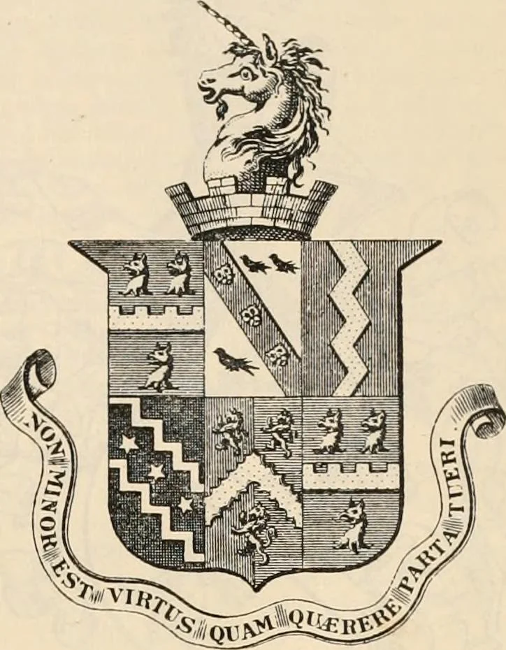 An illustration from Armorial families : a directory of gentlemen of coat-armour, 1905, leaf 1036