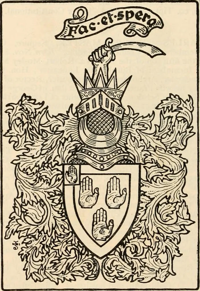An illustration from Armorial families : a directory of gentlemen of coat-armour, 1905, leaf 1037