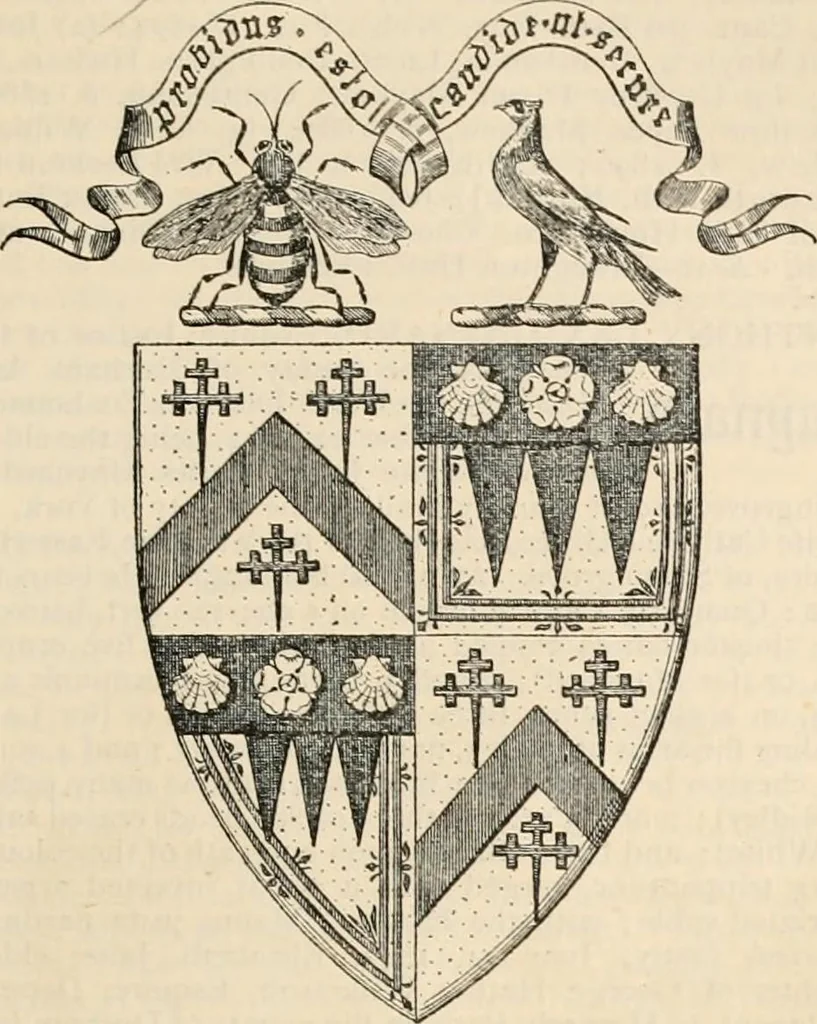 An illustration from Armorial families : a directory of gentlemen of coat-armour, 1905, leaf 1040