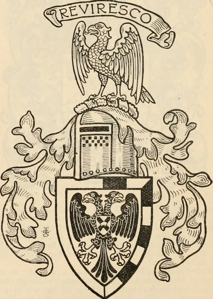 An illustration from Armorial families : a directory of gentlemen of coat-armour, 1905, leaf 1040
