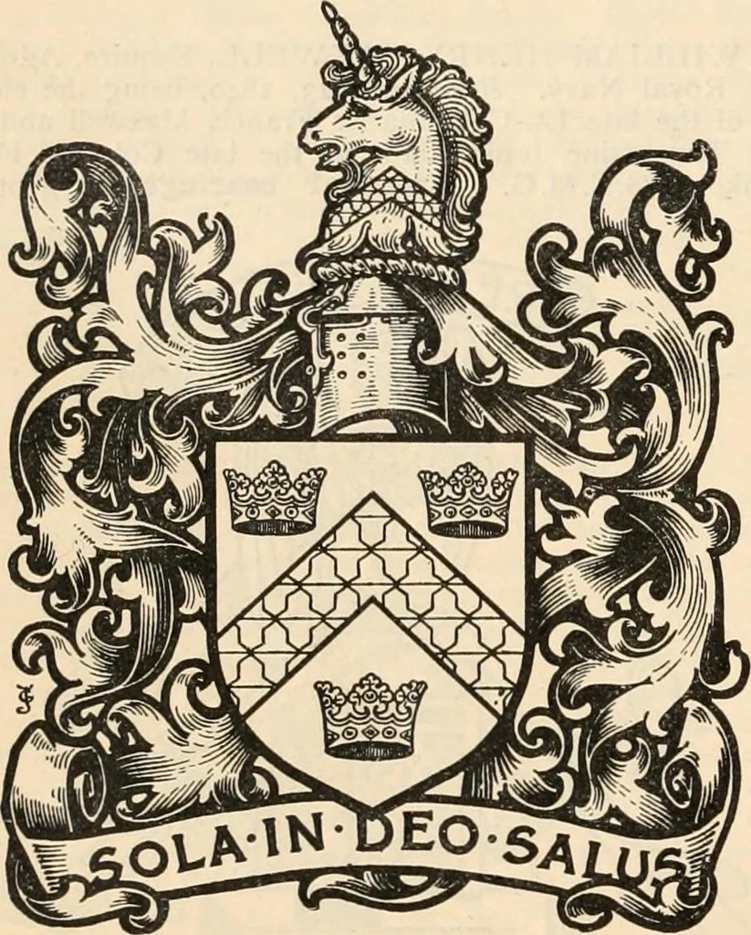 An illustration from Armorial families : a directory of gentlemen of coat-armour, 1905, leaf 1041