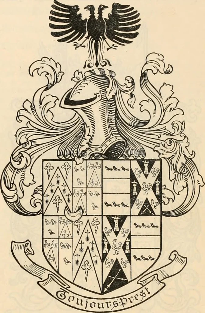 An illustration from Armorial families : a directory of gentlemen of coat-armour, 1905, leaf 1042