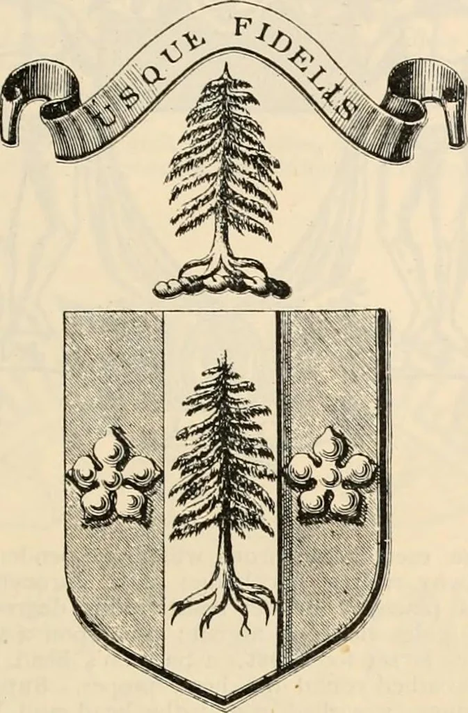 An illustration from Armorial families : a directory of gentlemen of coat-armour, 1905, leaf 1046