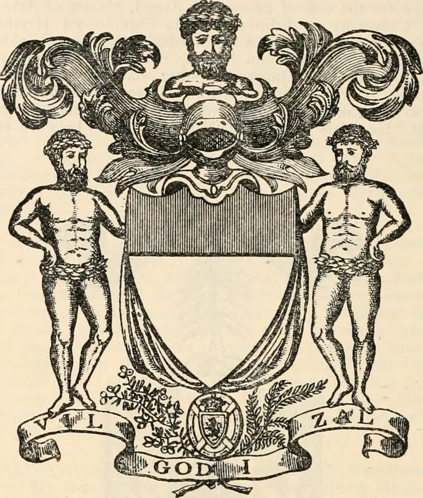 An illustration from Armorial families : a directory of gentlemen of coat-armour, 1905, leaf 1047