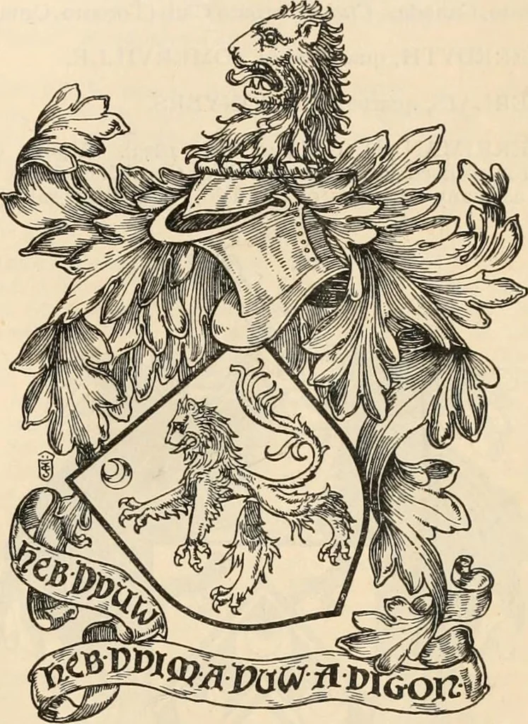 An illustration from Armorial families : a directory of gentlemen of coat-armour, 1905, leaf 1048
