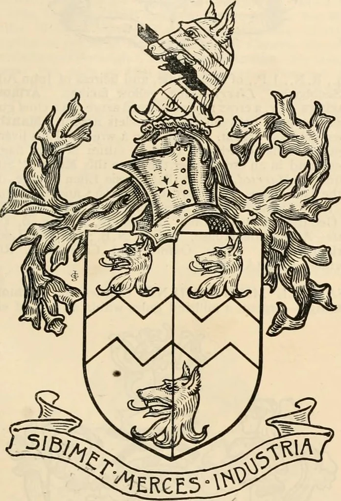 An illustration from Armorial families : a directory of gentlemen of coat-armour, 1905, leaf 1056