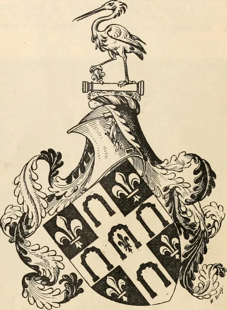 An illustration from Armorial families : a directory of gentlemen of coat-armour, 1905, leaf 106