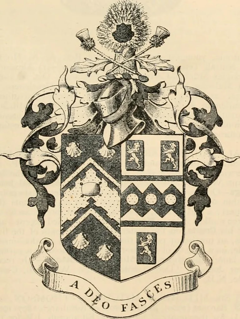 An illustration from Armorial families : a directory of gentlemen of coat-armour, 1905, leaf 1060