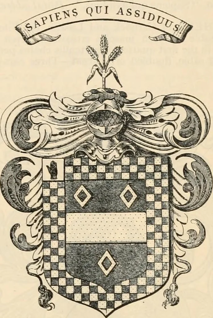An illustration from Armorial families : a directory of gentlemen of coat-armour, 1905, leaf 1060