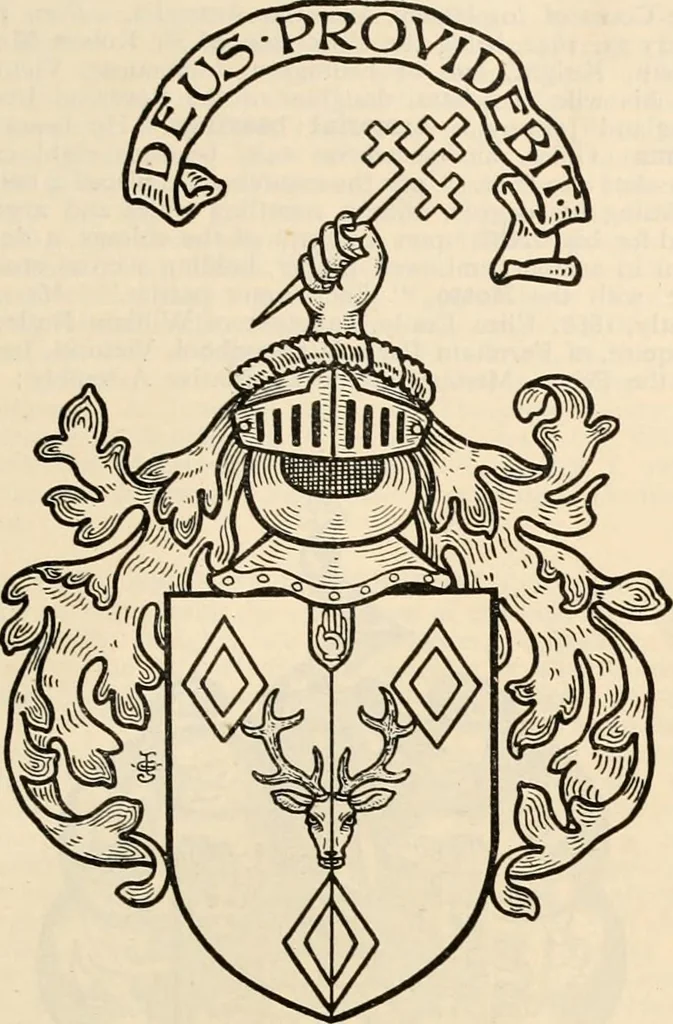 An illustration from Armorial families : a directory of gentlemen of coat-armour, 1905, leaf 1062
