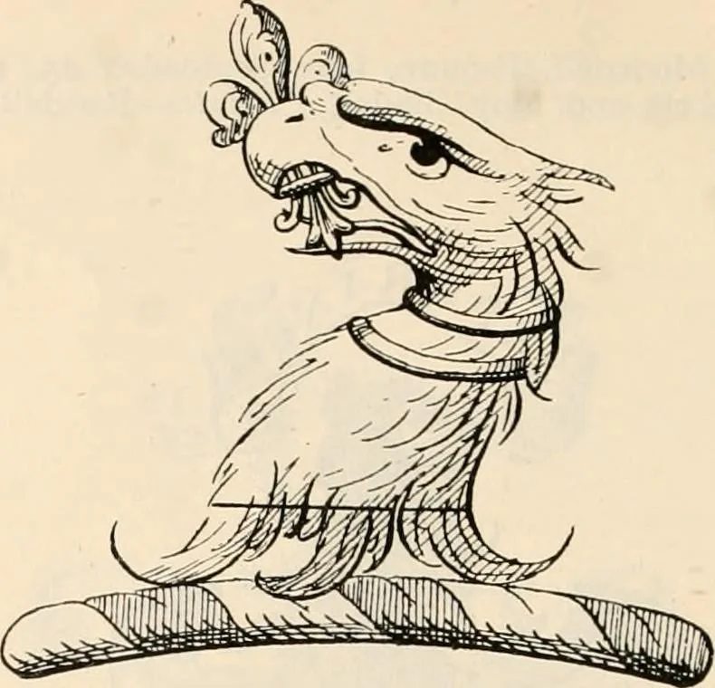 An illustration from Armorial families : a directory of gentlemen of coat-armour, 1905, leaf 1069