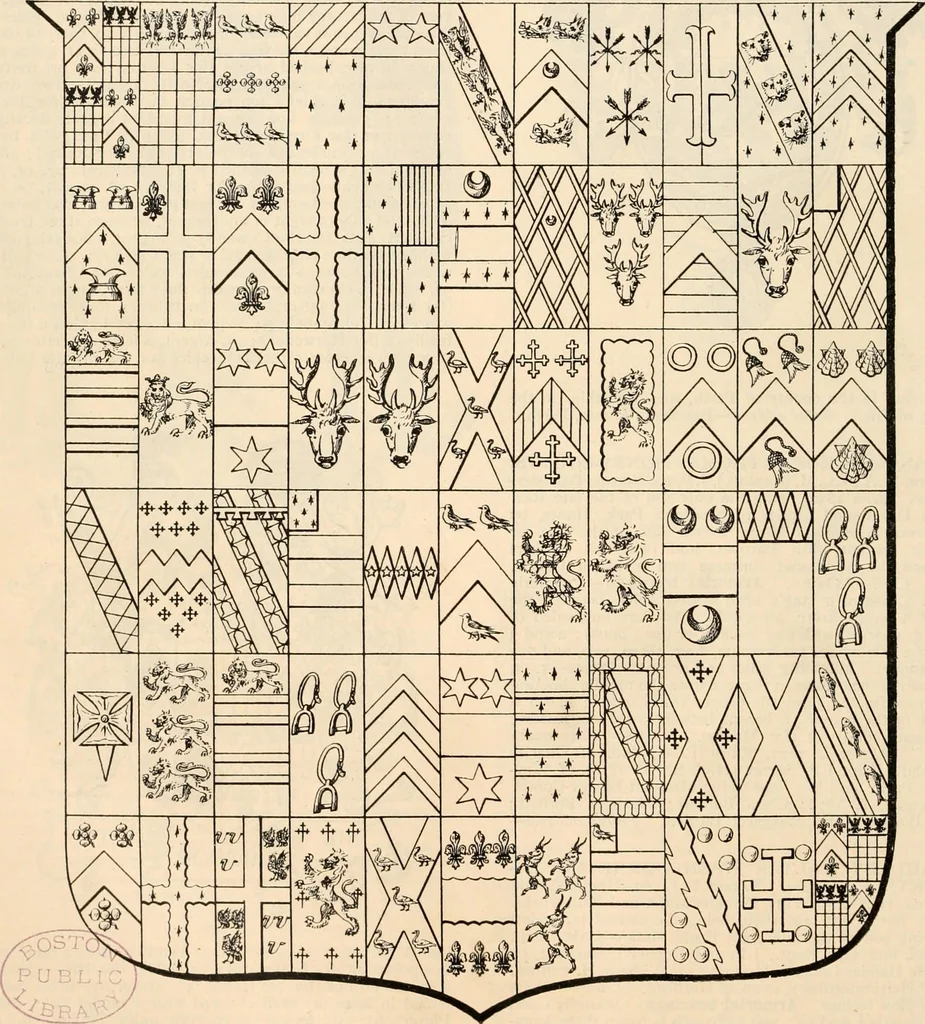 An illustration from Armorial families : a directory of gentlemen of coat-armour, 1905, leaf 1069
