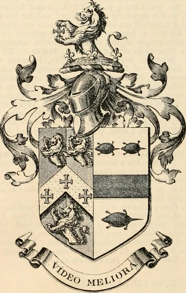 An illustration from Armorial families : a directory of gentlemen of coat-armour, 1905, leaf 1071