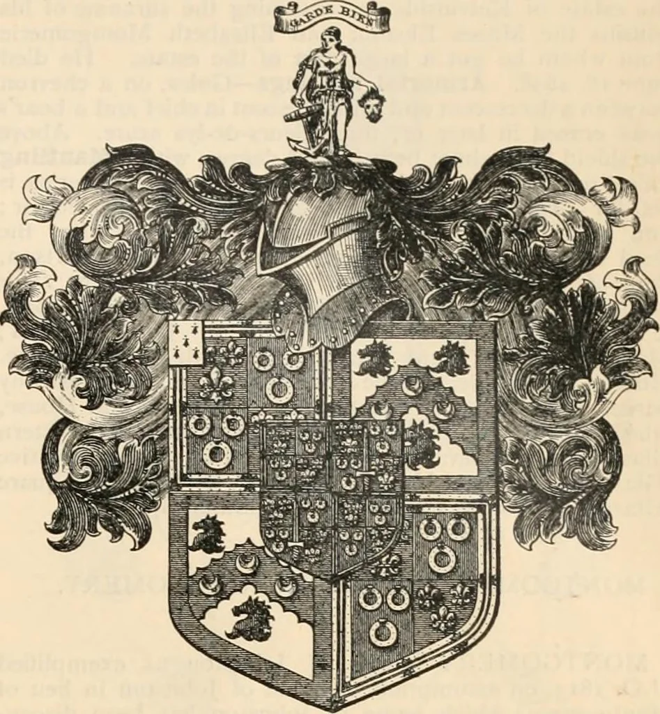 An illustration from Armorial families : a directory of gentlemen of coat-armour, 1905, leaf 1072