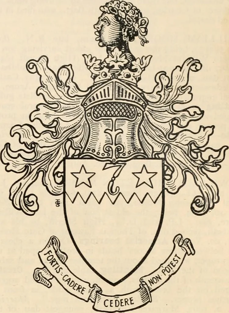An illustration from Armorial families : a directory of gentlemen of coat-armour, 1905, leaf 1074