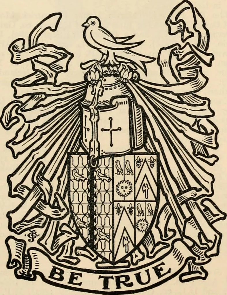 An illustration from Armorial families : a directory of gentlemen of coat-armour, 1905, leaf 1078
