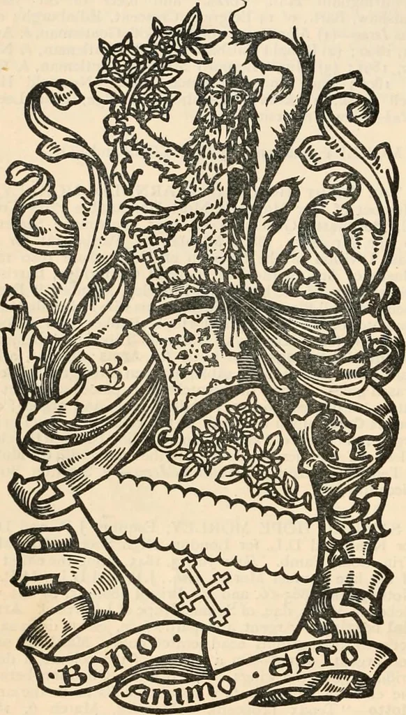 An illustration from Armorial families : a directory of gentlemen of coat-armour, 1905, leaf 1079
