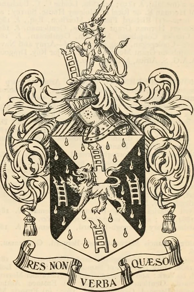 An illustration from Armorial families : a directory of gentlemen of coat-armour, 1905, leaf 1080