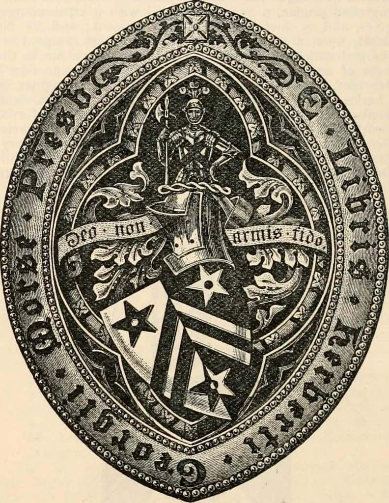 An illustration from Armorial families : a directory of gentlemen of coat-armour, 1905, leaf 1081