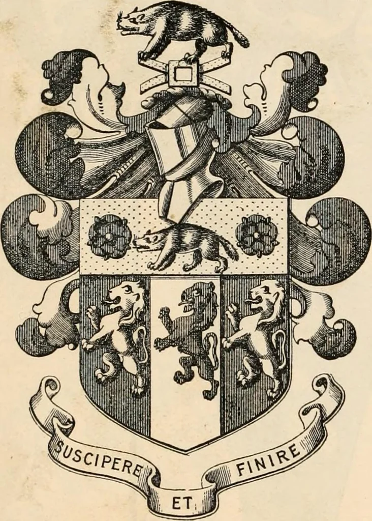 An illustration from Armorial families : a directory of gentlemen of coat-armour, 1905, leaf 1085