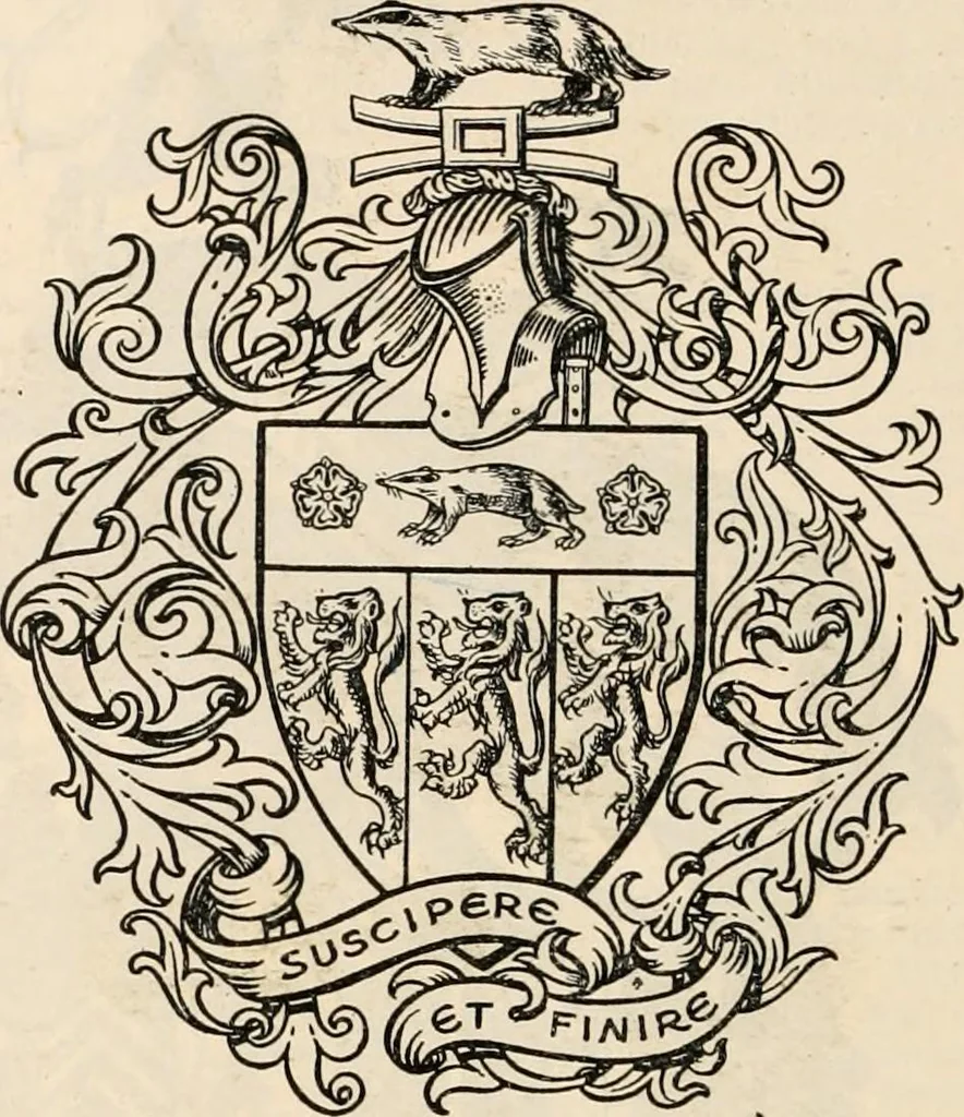 An illustration from Armorial families : a directory of gentlemen of coat-armour, 1905, leaf 1085