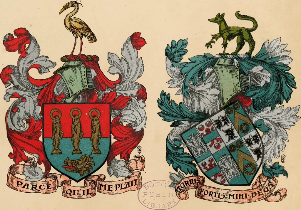 An illustration from Armorial families : a directory of gentlemen of coat-armour, 1905, leaf 1086