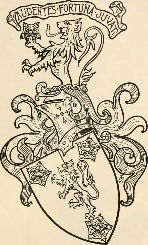 An illustration from Armorial families : a directory of gentlemen of coat-armour, 1905, leaf 1088
