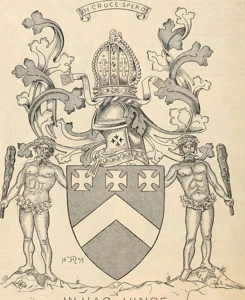 An illustration from Armorial families : a directory of gentlemen of coat-armour, 1905, leaf 109