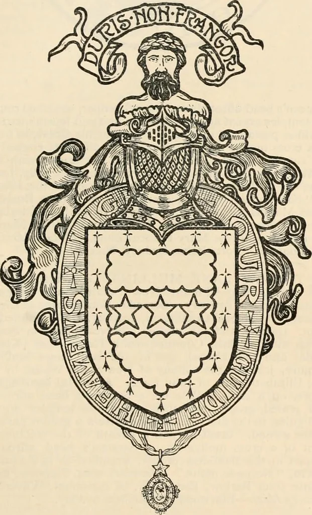 An illustration from Armorial families : a directory of gentlemen of coat-armour, 1905, leaf 1090